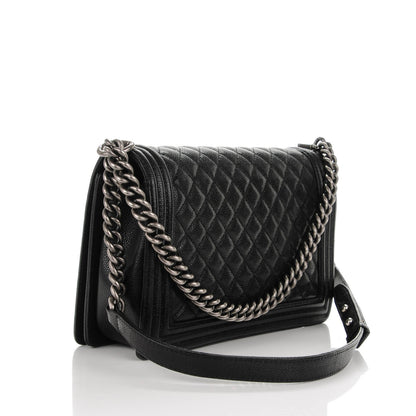 Chanel Caviar Quilted New Medium Boy Flap Black 3 of 8