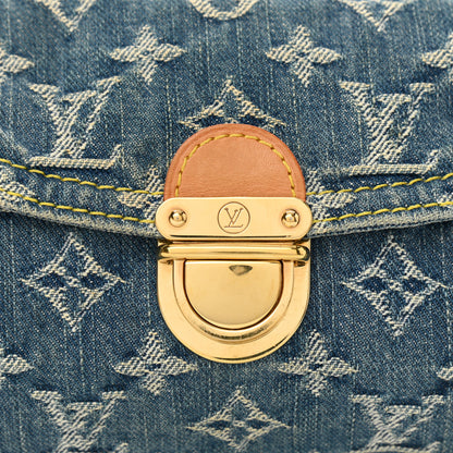 Louis Vuitton Monogram Denim Mini Pleaty Blue 8 of 10