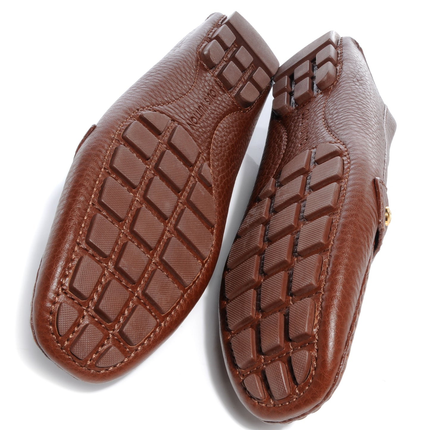 Grained Leather Hockenheim Loafers 39 Brown