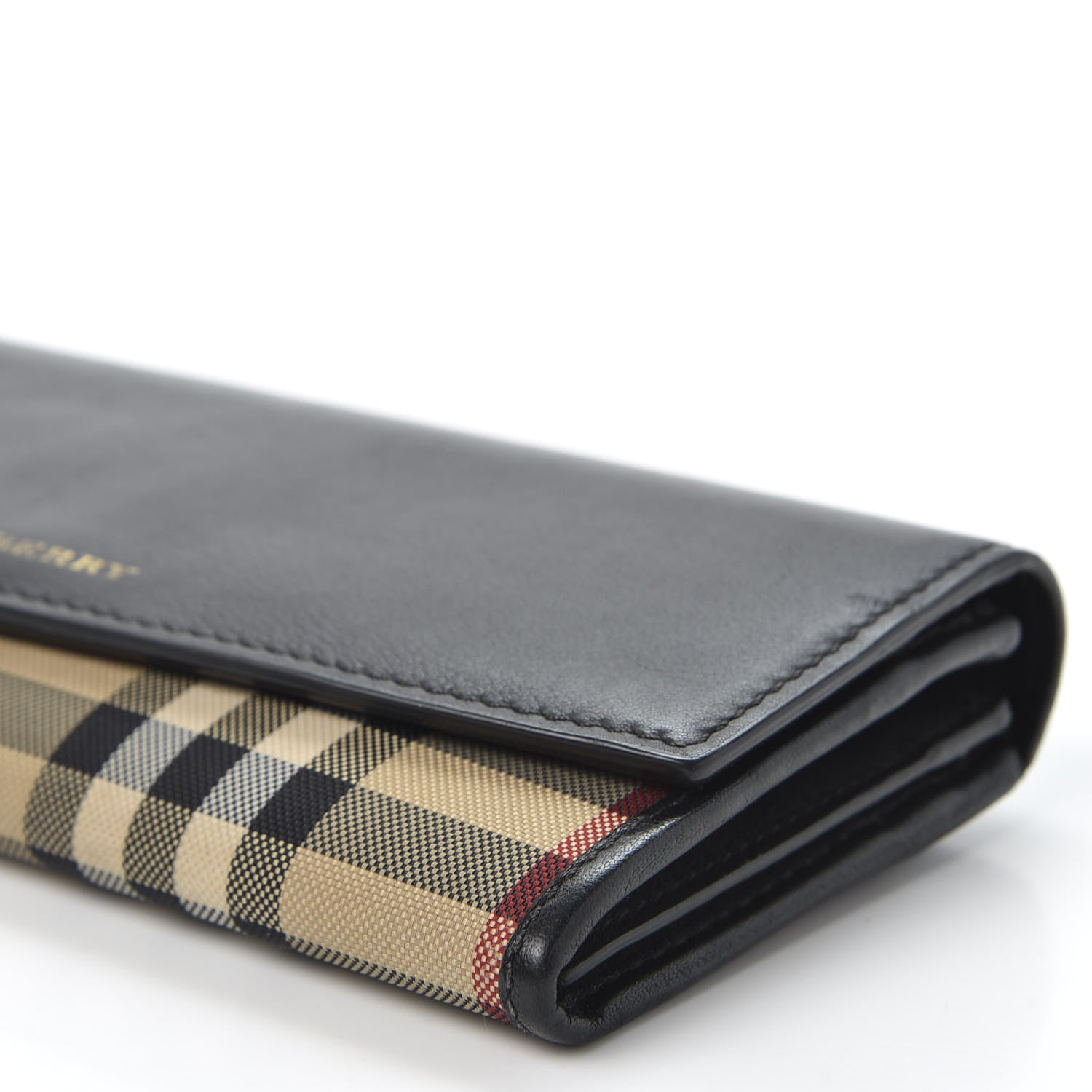 Burberry Haymarket Check Continental Wallet Brown 6 of 11