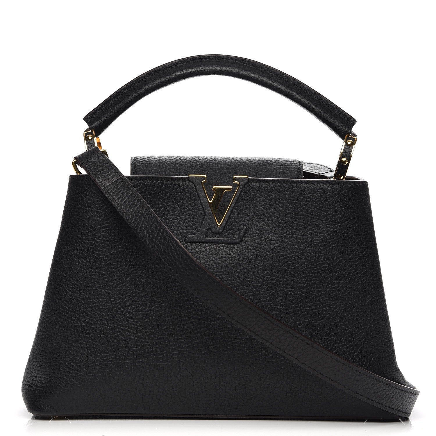 Louis Vuitton Taurillon Capucines BB Black 1 of 7