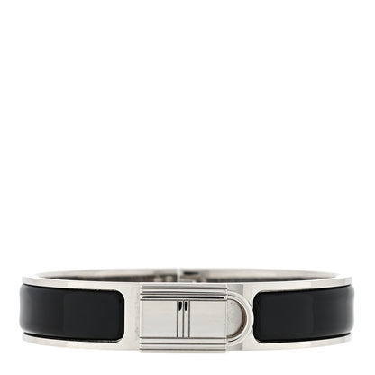 Hermes Enamel Narrow Clic Cadenas Bracelet PM Black 1 of 3