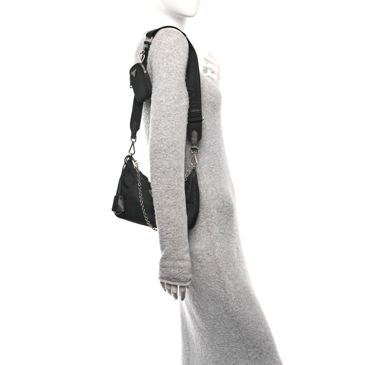 Nylon Re-Edition 2005 Shoulder Bag Black