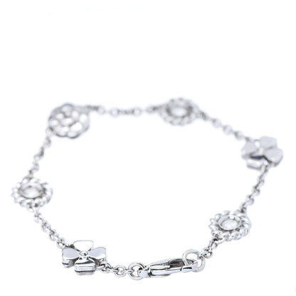 Chanel 18K White Gold Diamond Camellia Bracelet 3 of 4