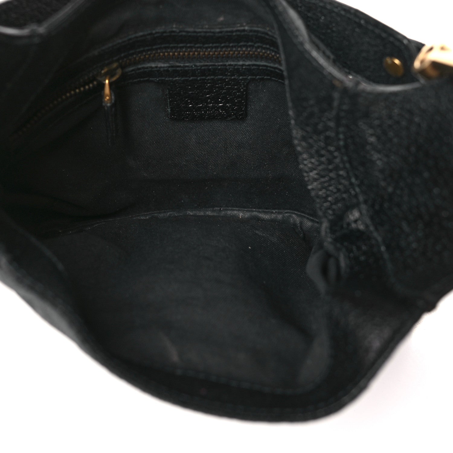 Gucci Monogram Mini Piston Lock Jackie O Hobo Black 5 of 9