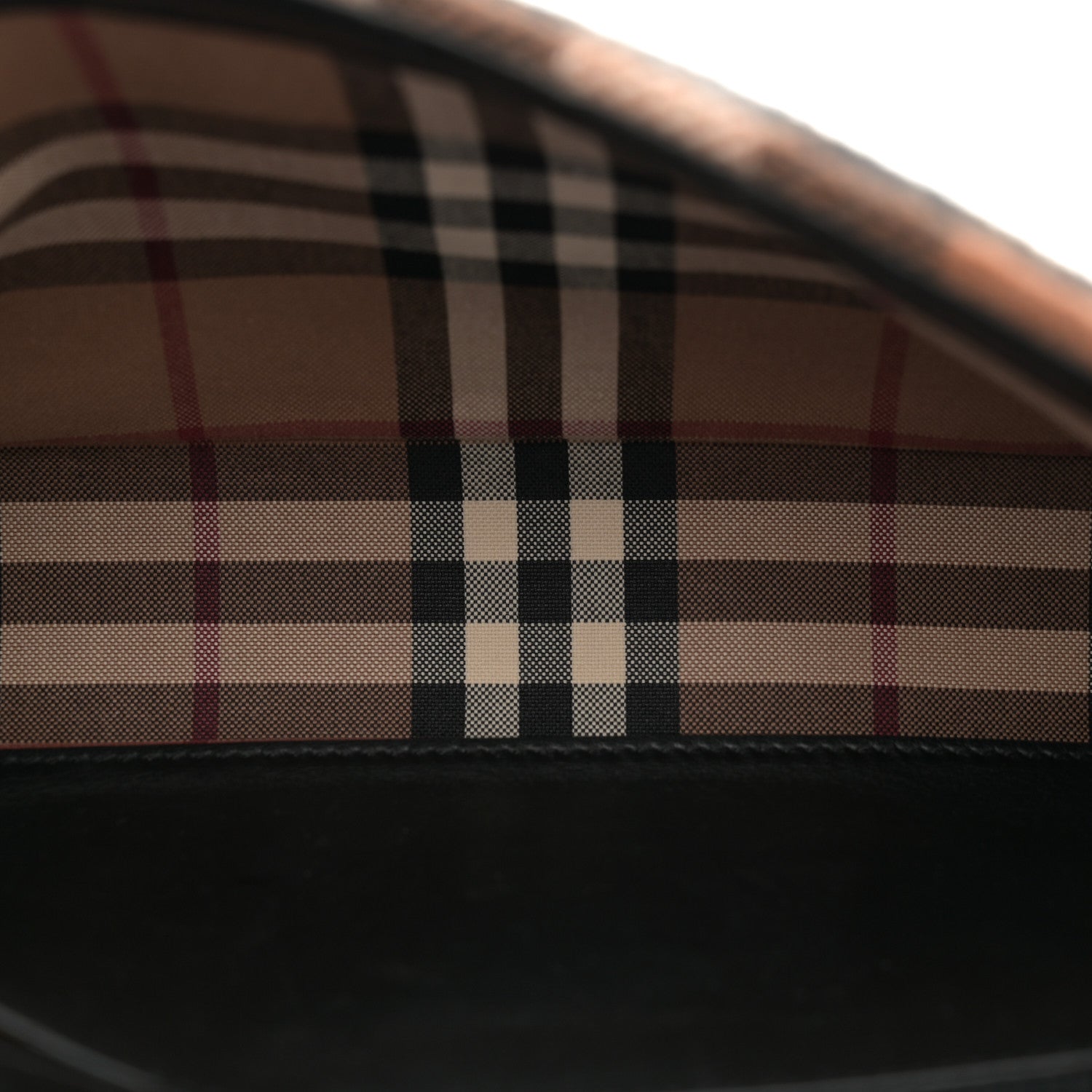 Burberry Check Cashmere Small Lola Bag Black 5 of 12