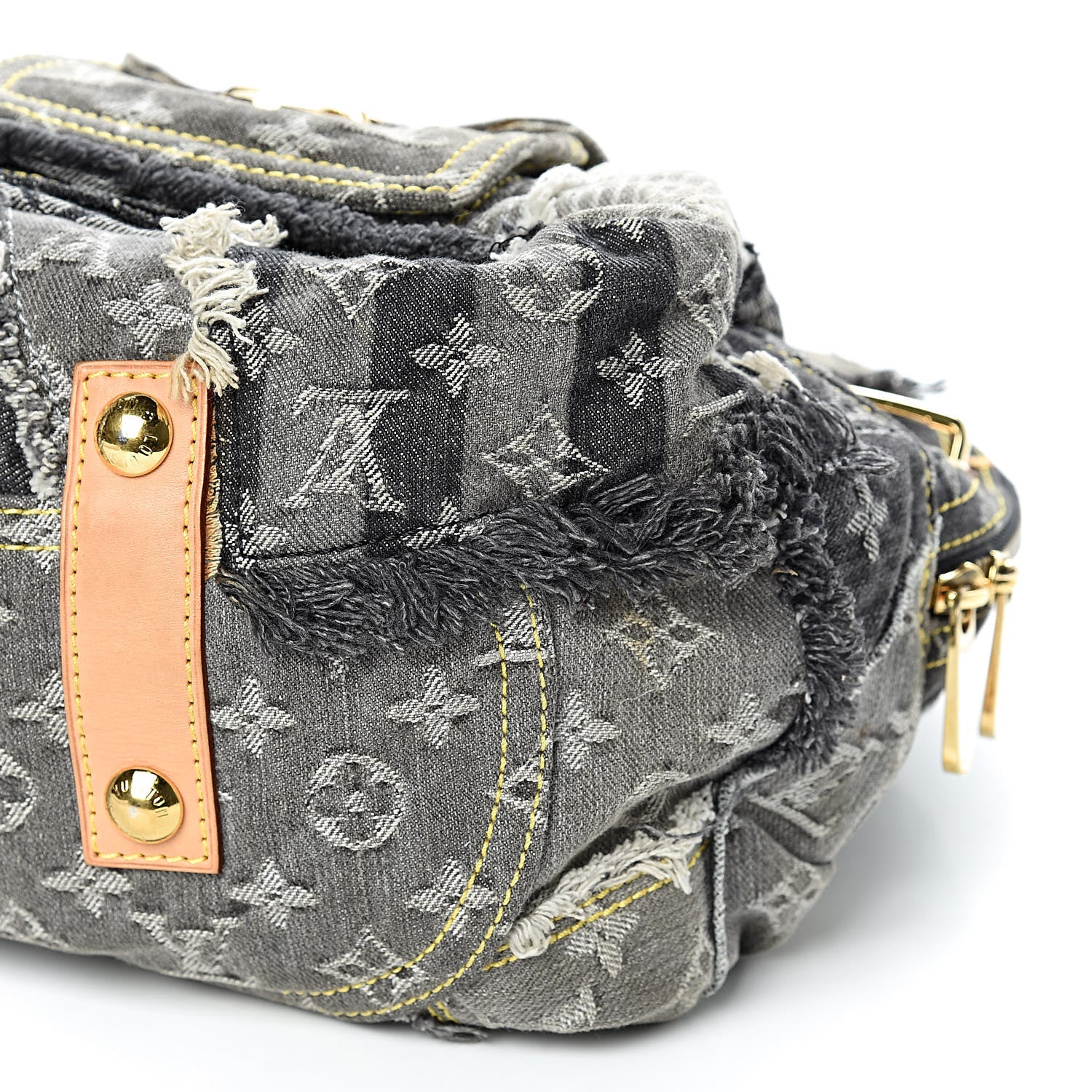 Louis Vuitton Denim Patchwork Bowly Black 9 of 10