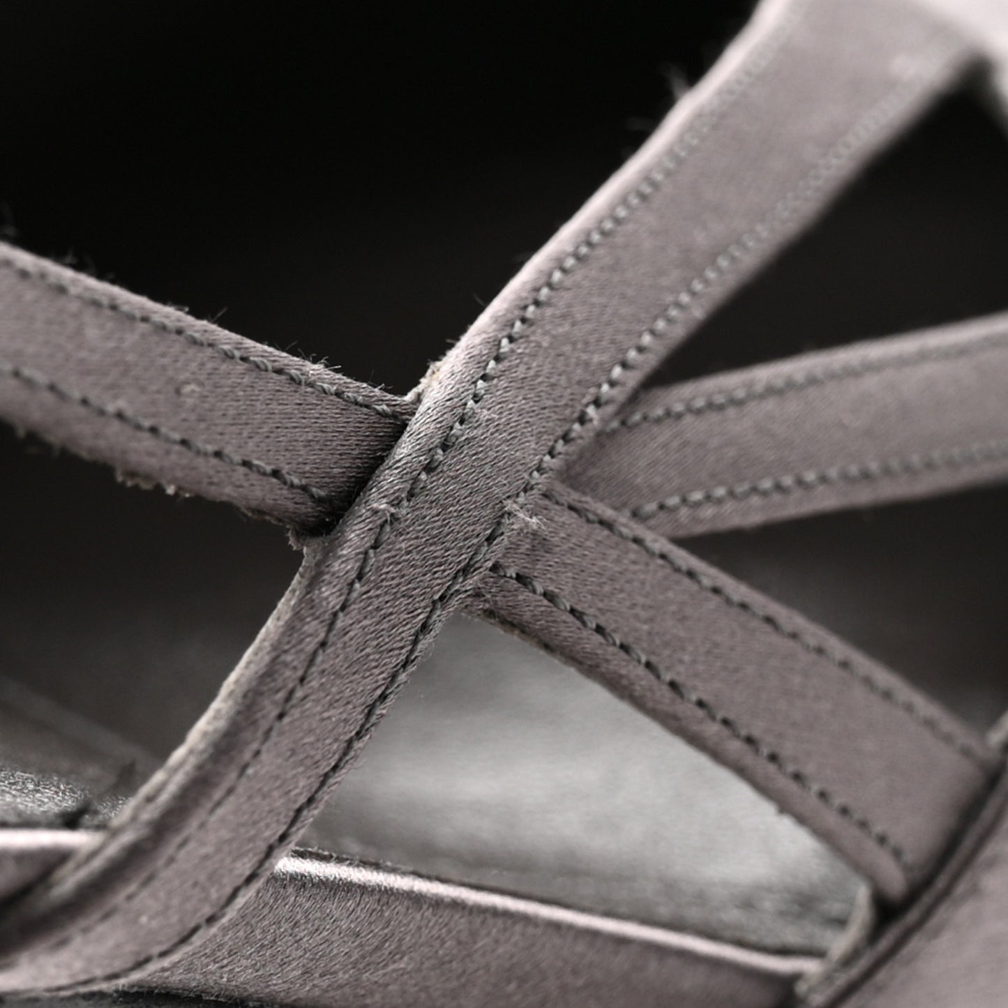 Satin Cutout 55mm Pumps 38 Ardesia