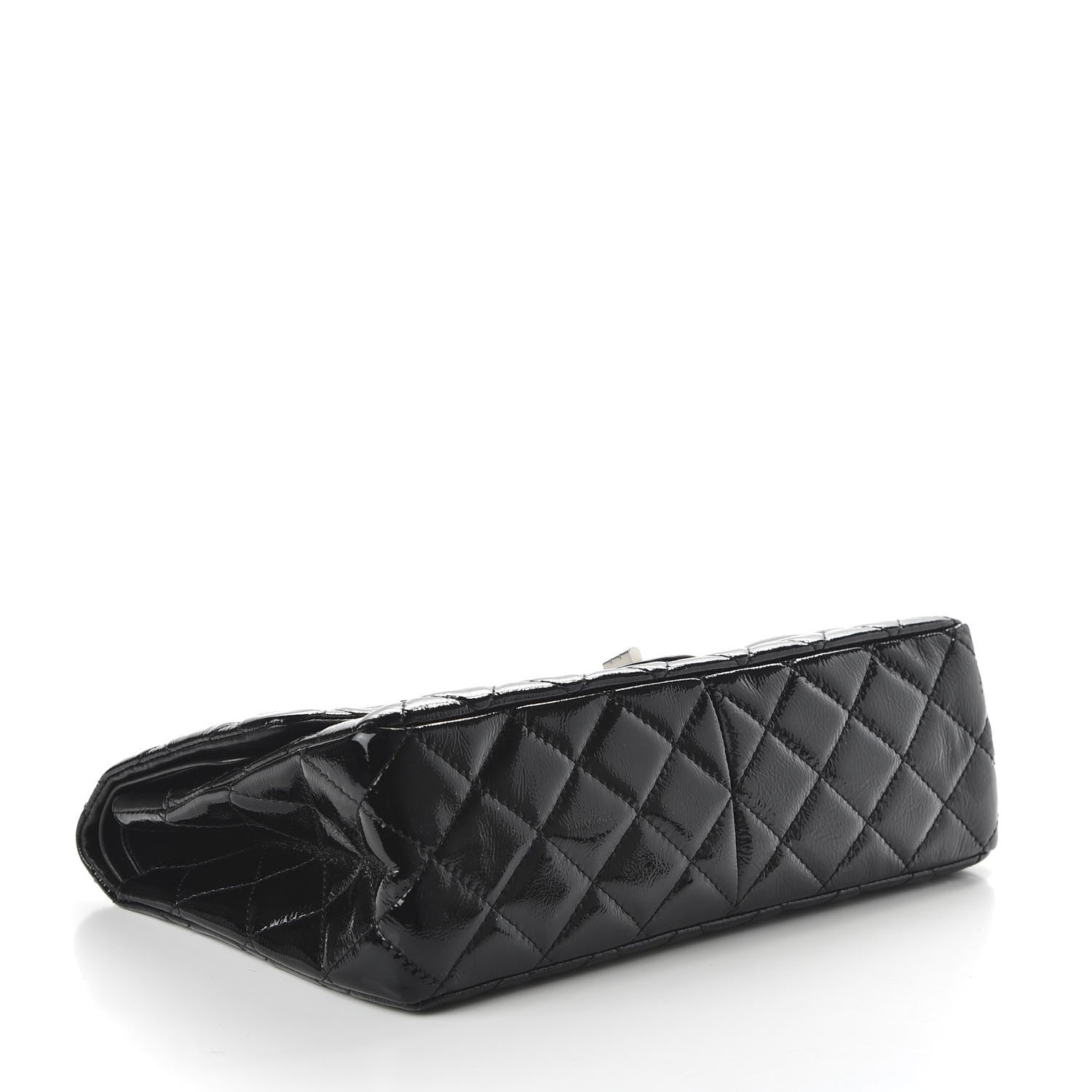 Chanel Distressed Patent Quilted 2.55 Reissue 227 Flap Black 4 of 11