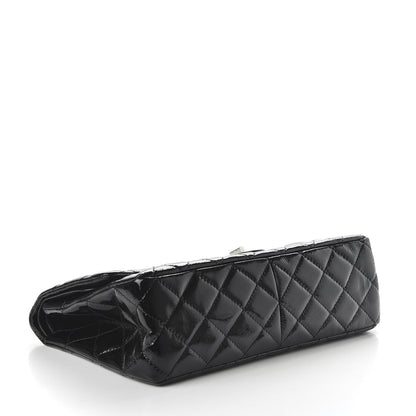Chanel Distressed Patent Quilted 2.55 Reissue 227 Flap Black 4 of 11