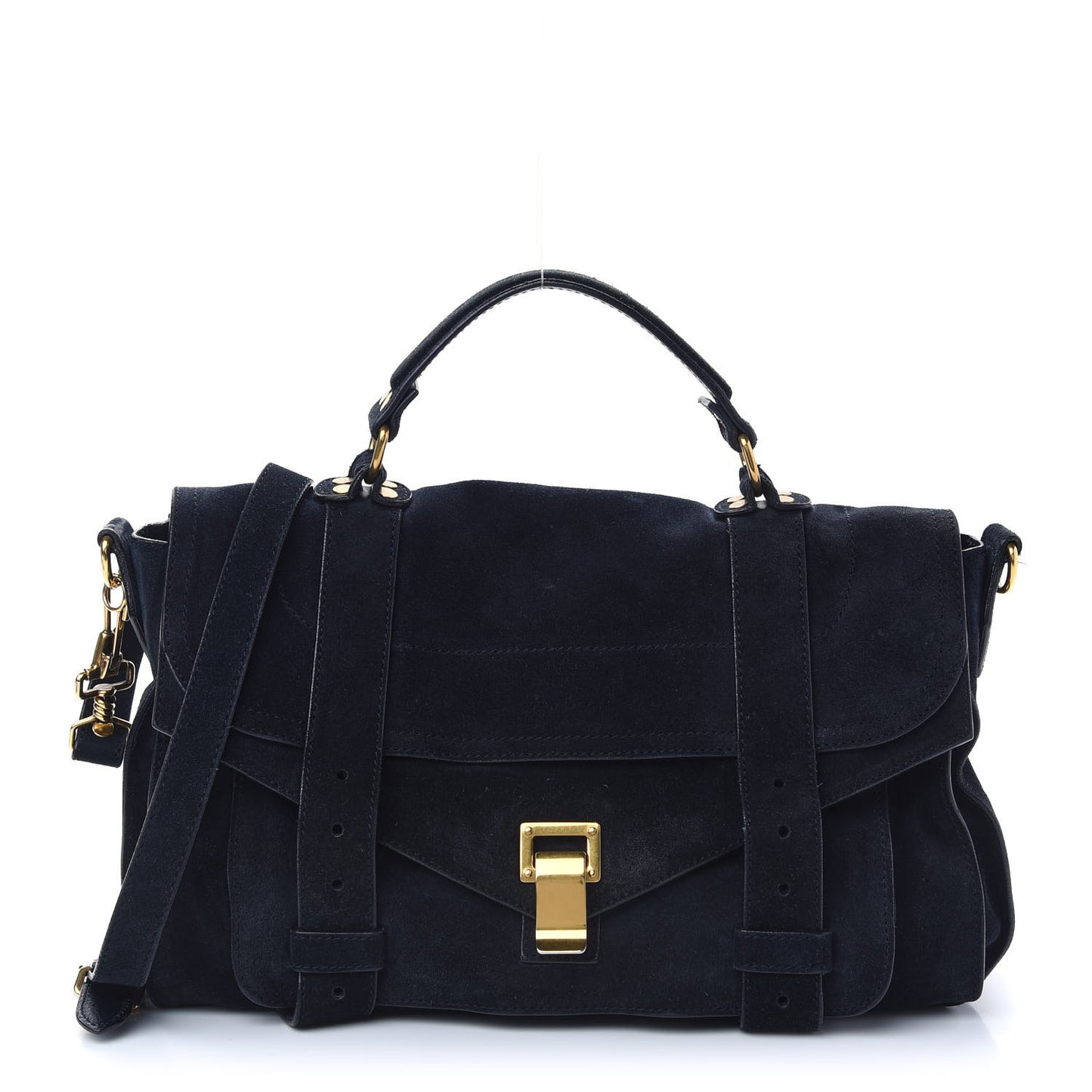 Suede Medium PS1 Satchel Navy