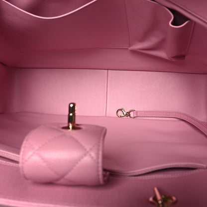 Chanel Caviar Quilted Large CC Shopping Tote Pink 5 of 10
