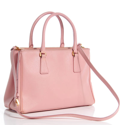 Prada Saffiano Lux Small Double Zip Tote Orchidea 2 of 9