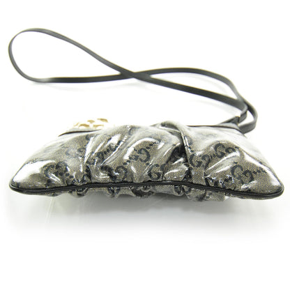 Gucci Crystal Monogram Small Flat Messenger Crossbody Navy 4 of 11