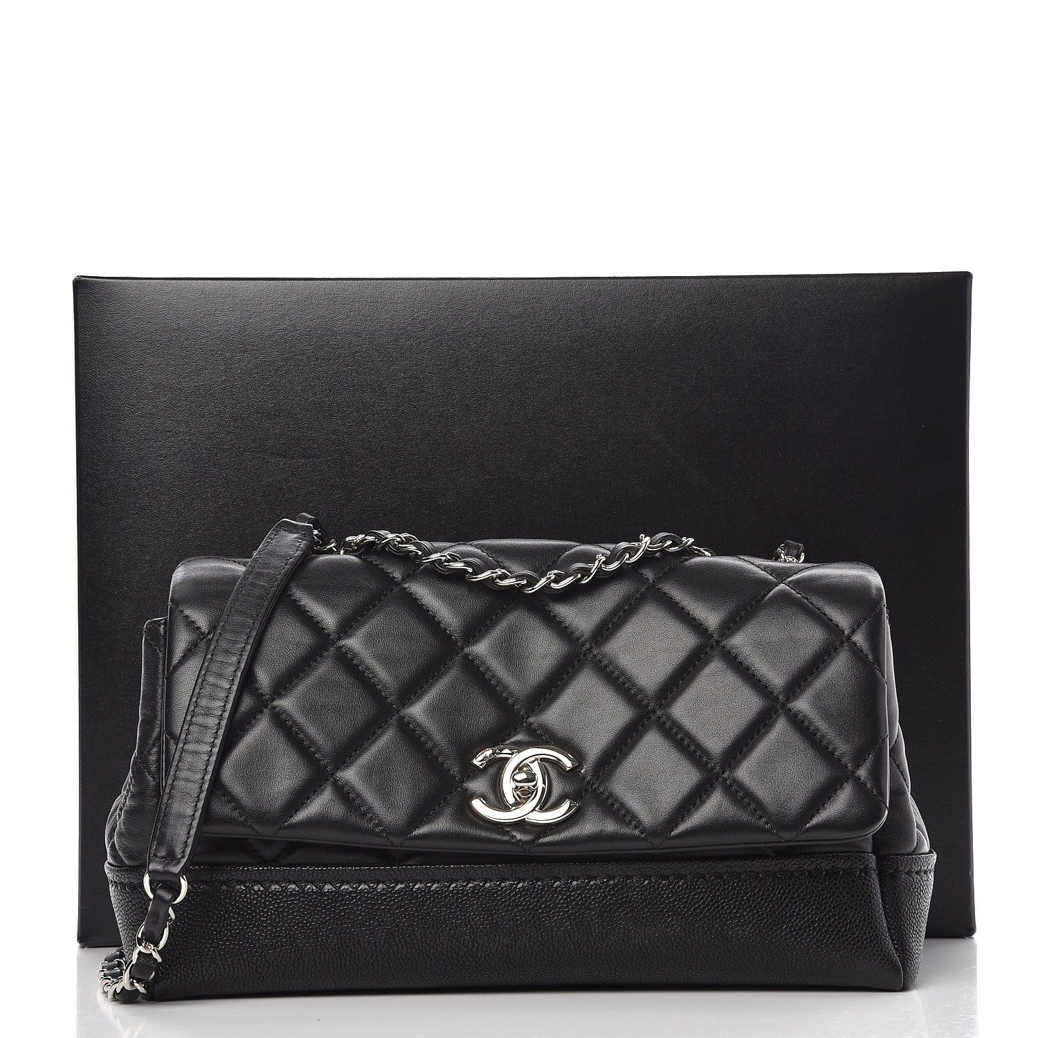 Chanel Caviar Lambskin Quilted Bi Coco Flap Black 8 of 8