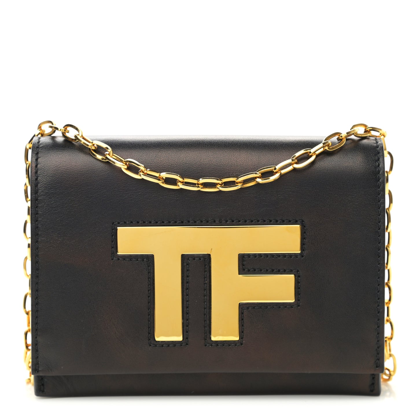 Calfskin Icon Disco Bag Black
