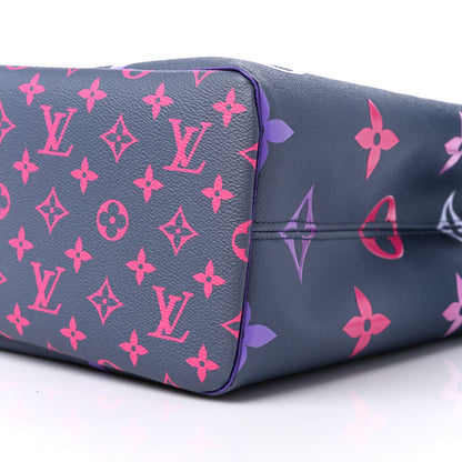 Louis Vuitton Monogram Giant Spring In The City Neverfull MM Midnight Fuchsia 8 of 9