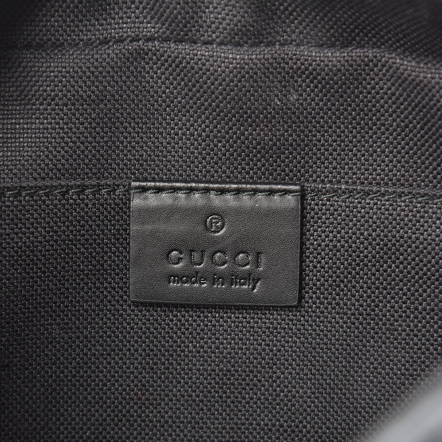 Gucci GG Supreme Monogram Web Shoulder Bag Black Grey 5 of 10