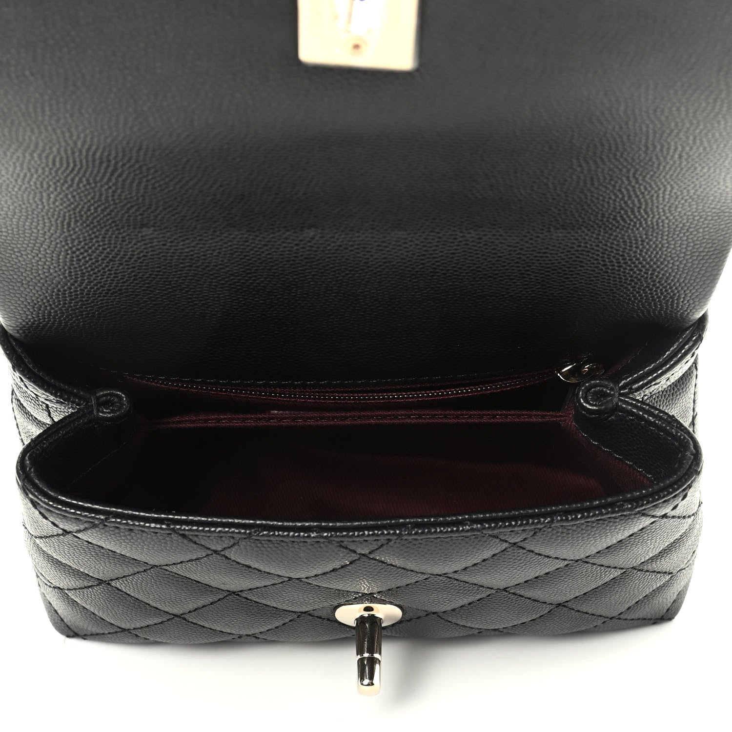 Chanel Caviar Quilted Extra Mini Coco Handle Flap Black 5 of 10