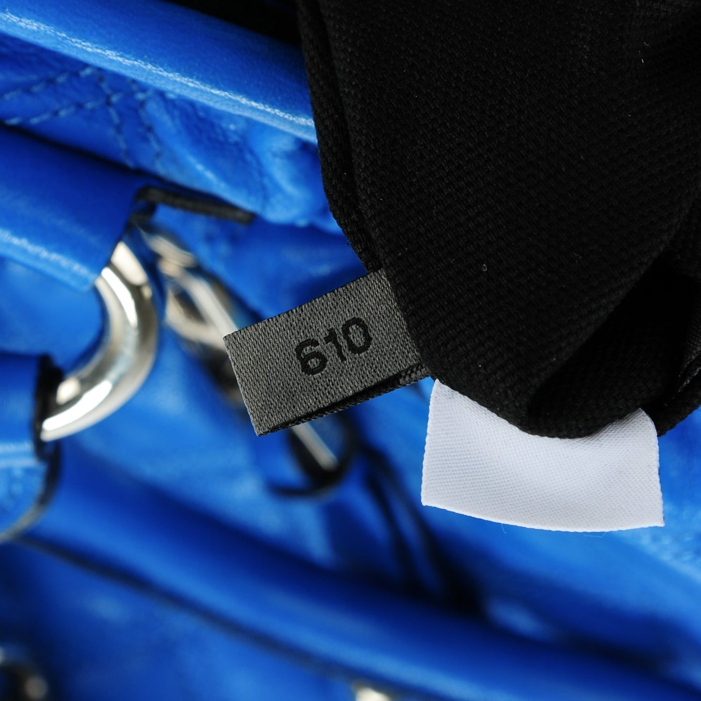 Calfskin Quilted Stam Blue