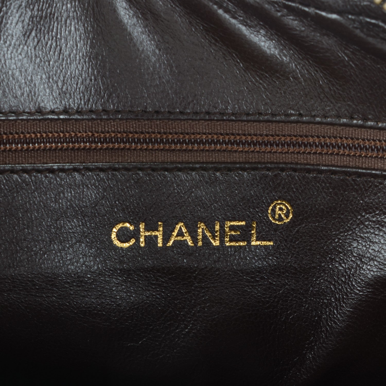 Chanel Lambskin Quilted Tassel Camera Case Brown 6 of 8