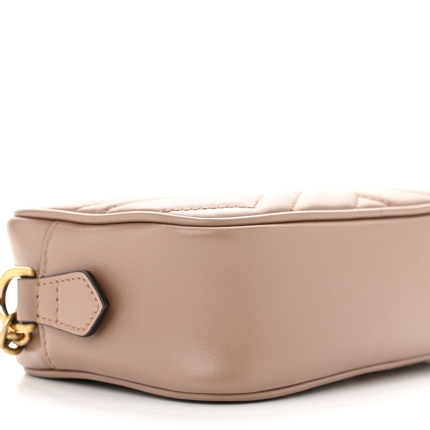 Calfskin Matelasse Mini GG Marmont Chain Shoulder Bag Porcelain Rose