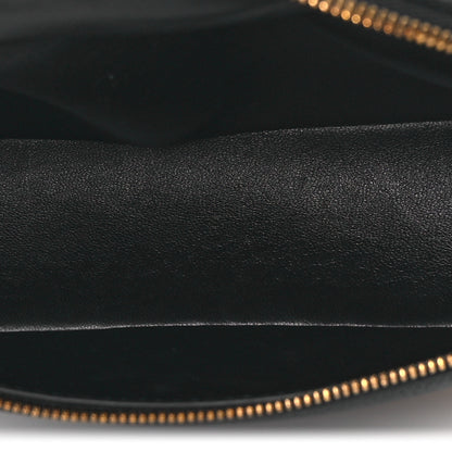 Loro Piana Grained Calfskin L19 Extra Pocket Pouch Black 4 of 8