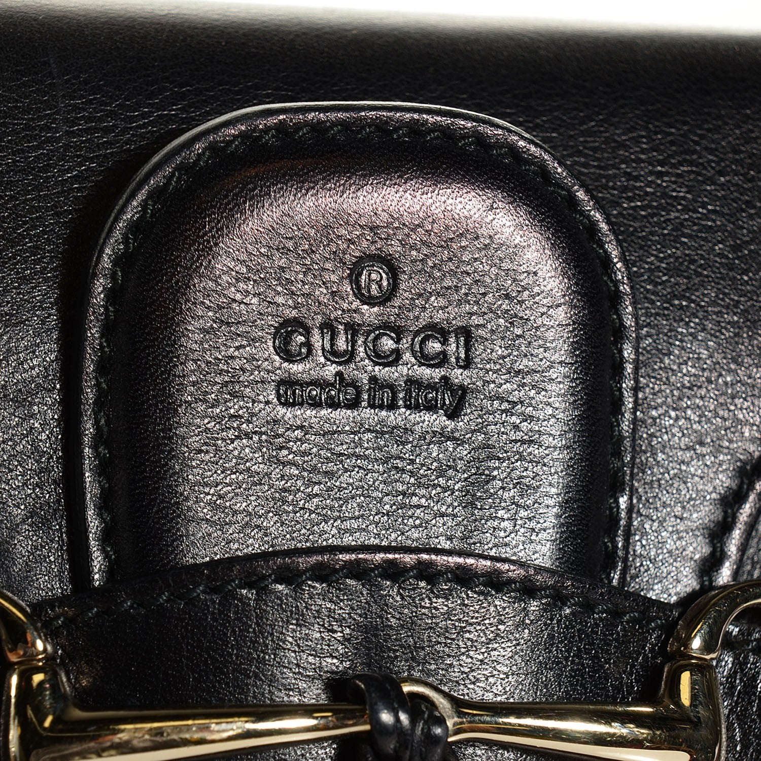 Gucci Calfskin Medium Emily Shoulder Bag Black 6 of 10