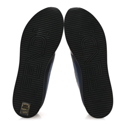 Fendi Technical Mesh FF Sneakers 38.5 Tobacco Navy 6 of 9