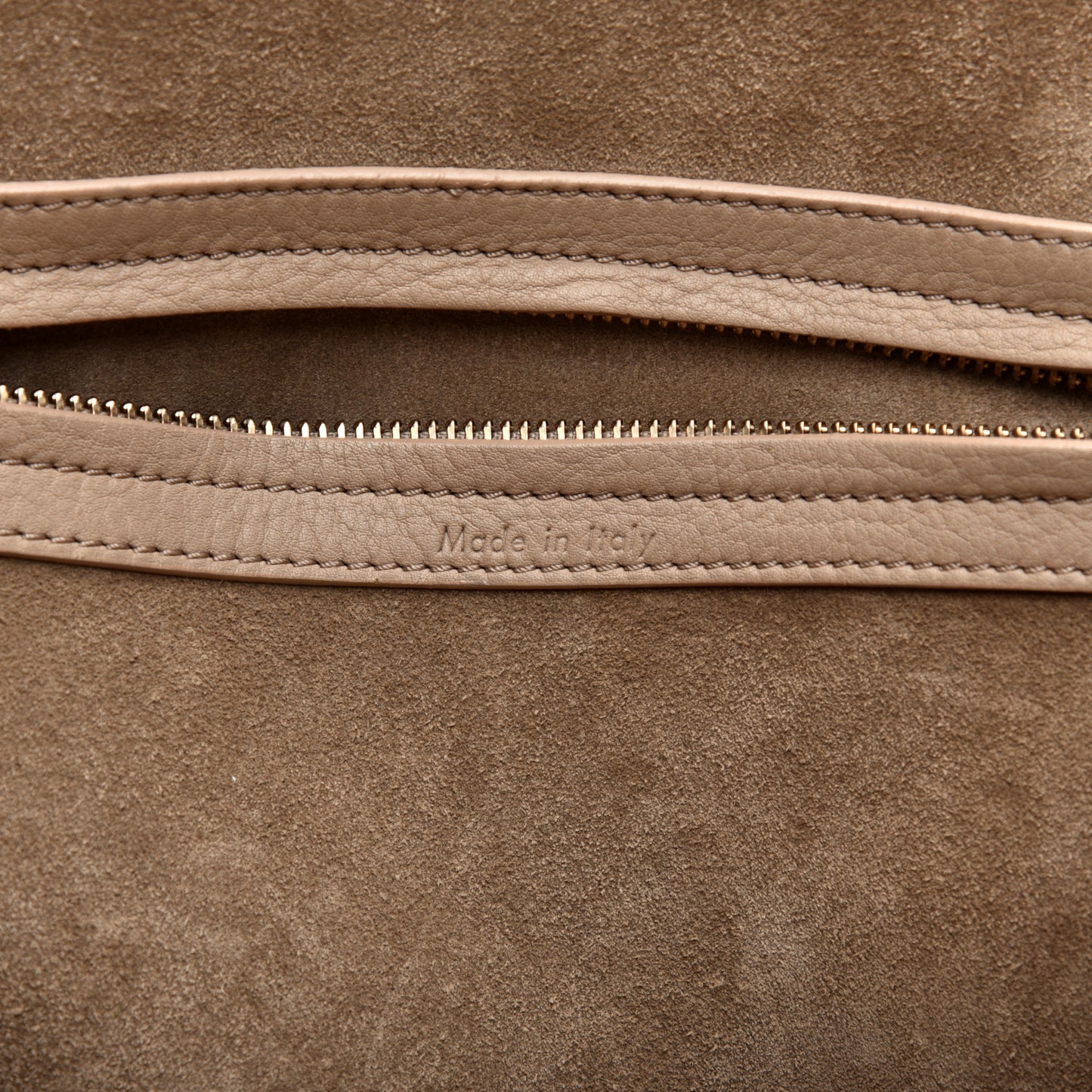 Supple Calfskin Medium Phantom Luggage Beige
