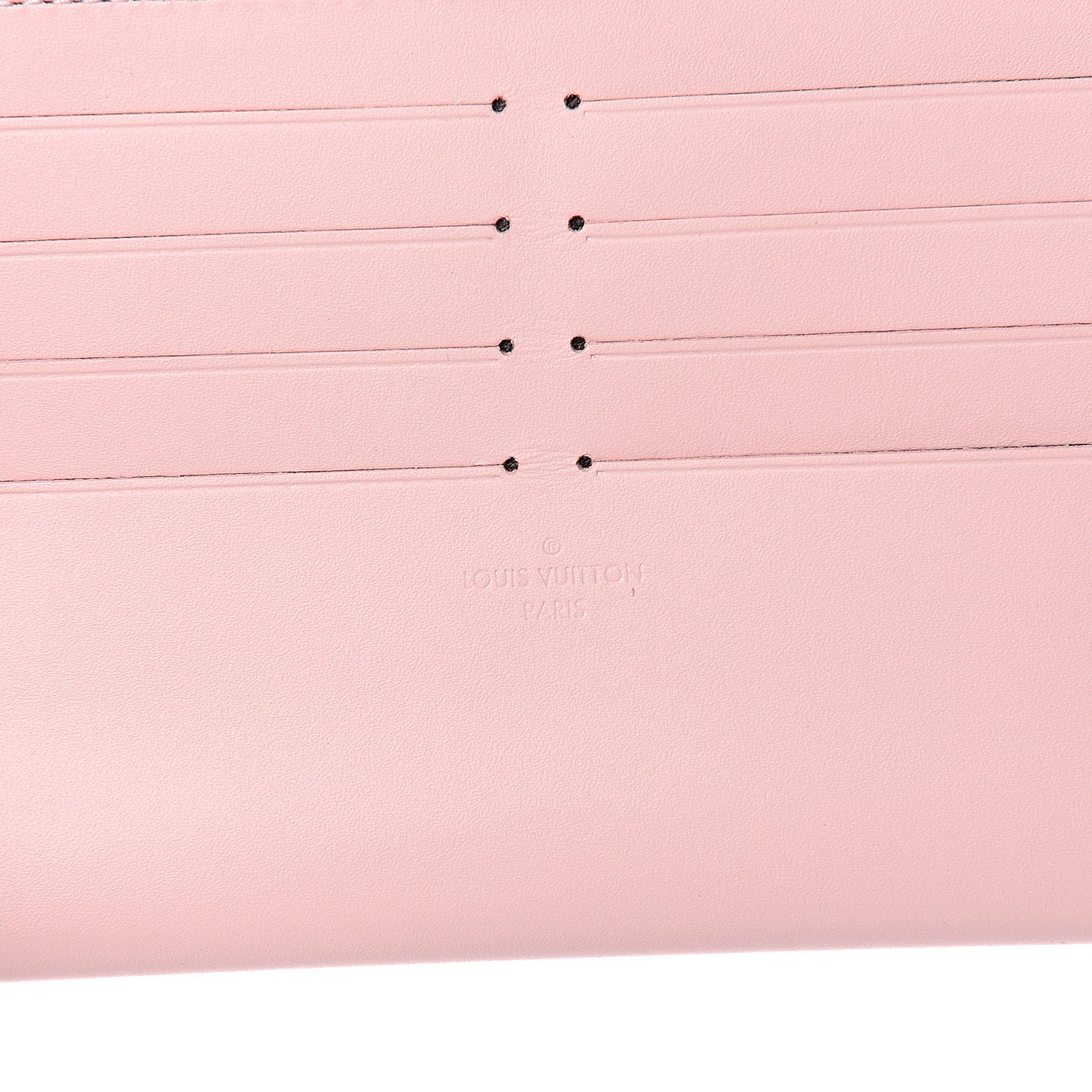 Calfskin Felicie Card Holder Insert Rose Ballerine