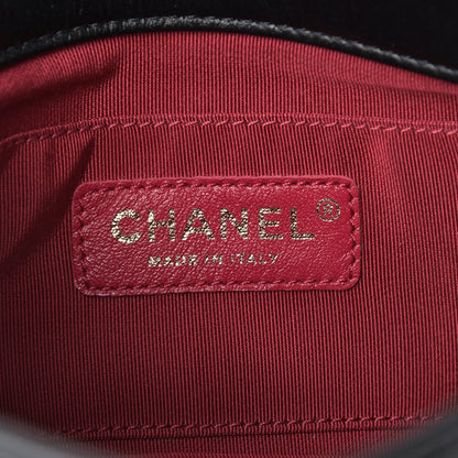Chanel Calfskin Quilted Small Crystal Pearls Flap Bag Black 6 of 9