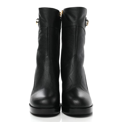 Gucci Austin Calfskin Interlocking G Ankle Boots 39.5 Black 2 of 10