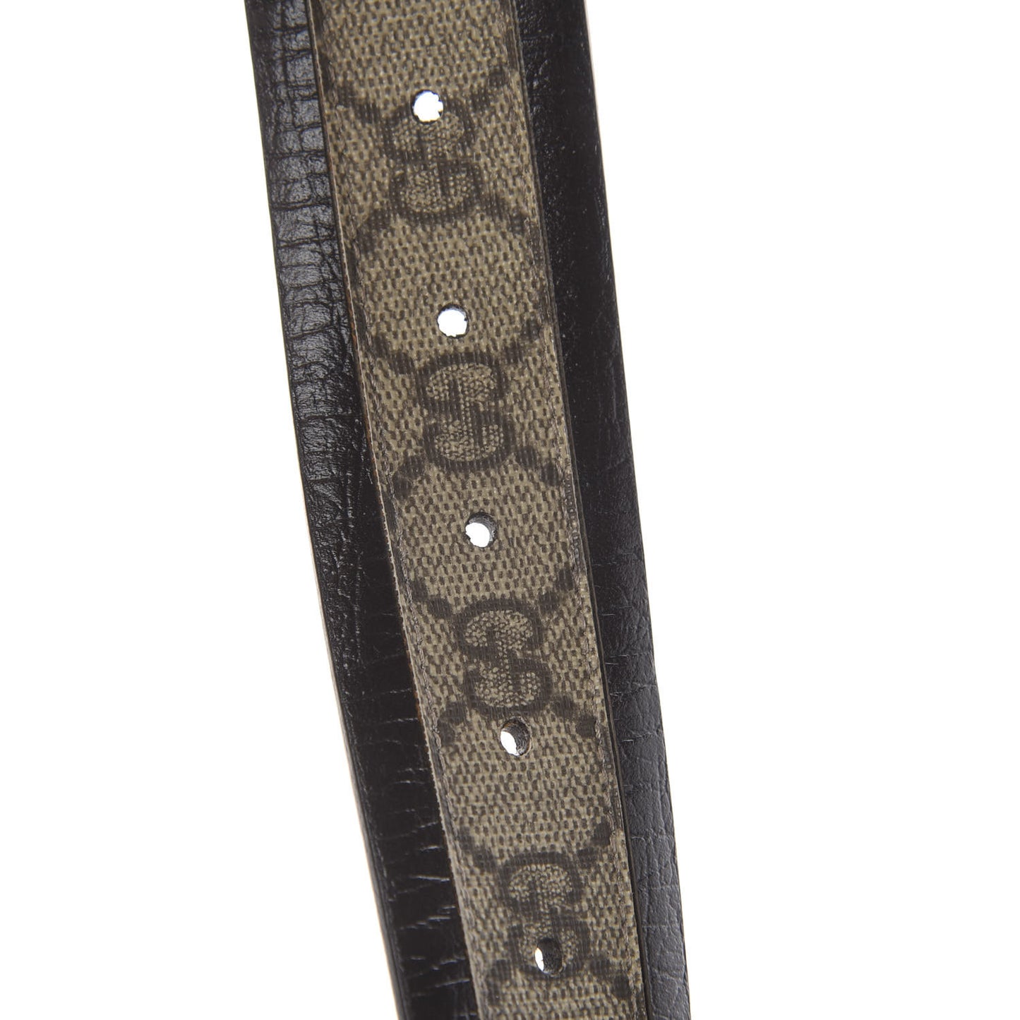 GG Plus Monogram Niagara Lux Calfskin Interlocking G 40mm Belt 105 42 Beige Ebony Cocoa