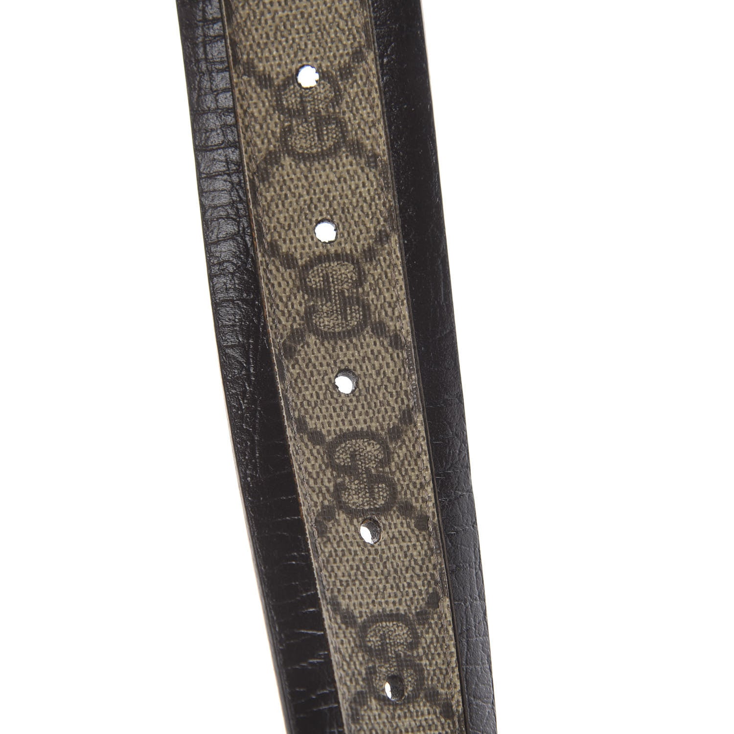 Gucci GG Plus Monogram Niagara Lux Calfskin Interlocking G 40mm Belt 105 42 Beige Ebony Cocoa 4 of 5