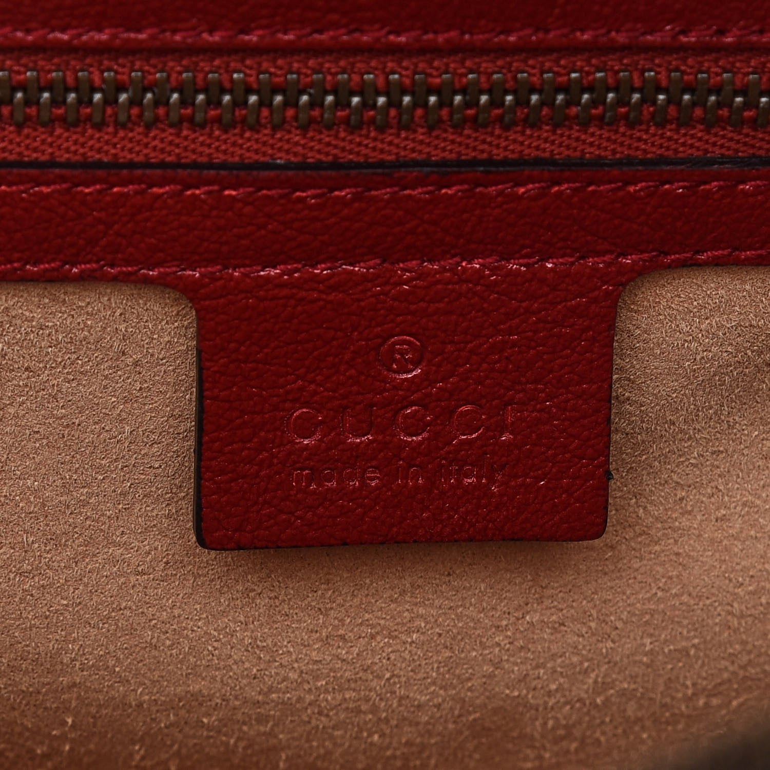 Gucci Vintage Effect Calfskin Matelasse Diagonal Small Torchon GG Marmont Bamboo Top Handle Shoulder Bag Black Romantic Cherry 6 of 9