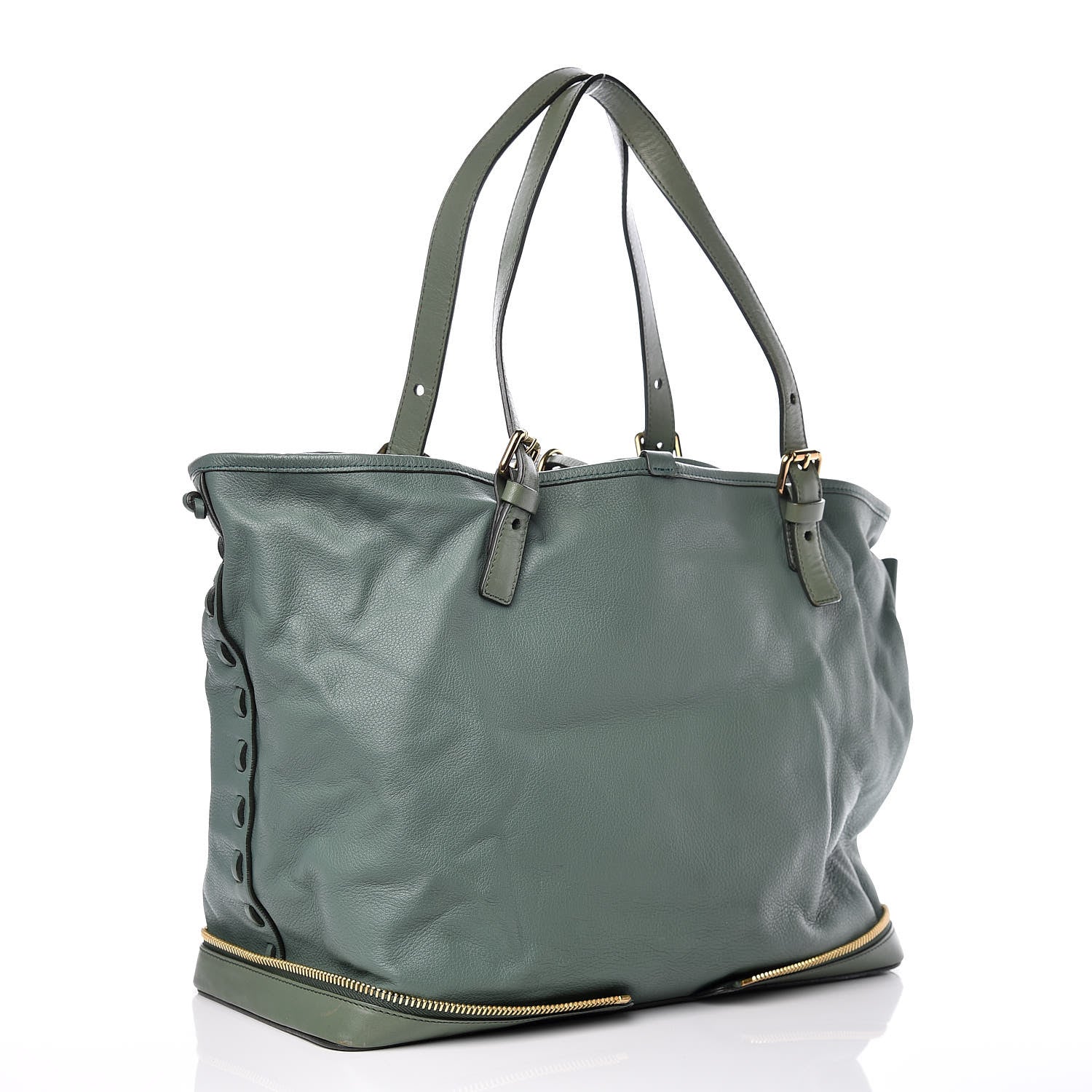 Chloe Calfskin Ellen Tote Sea Green 3 of 10