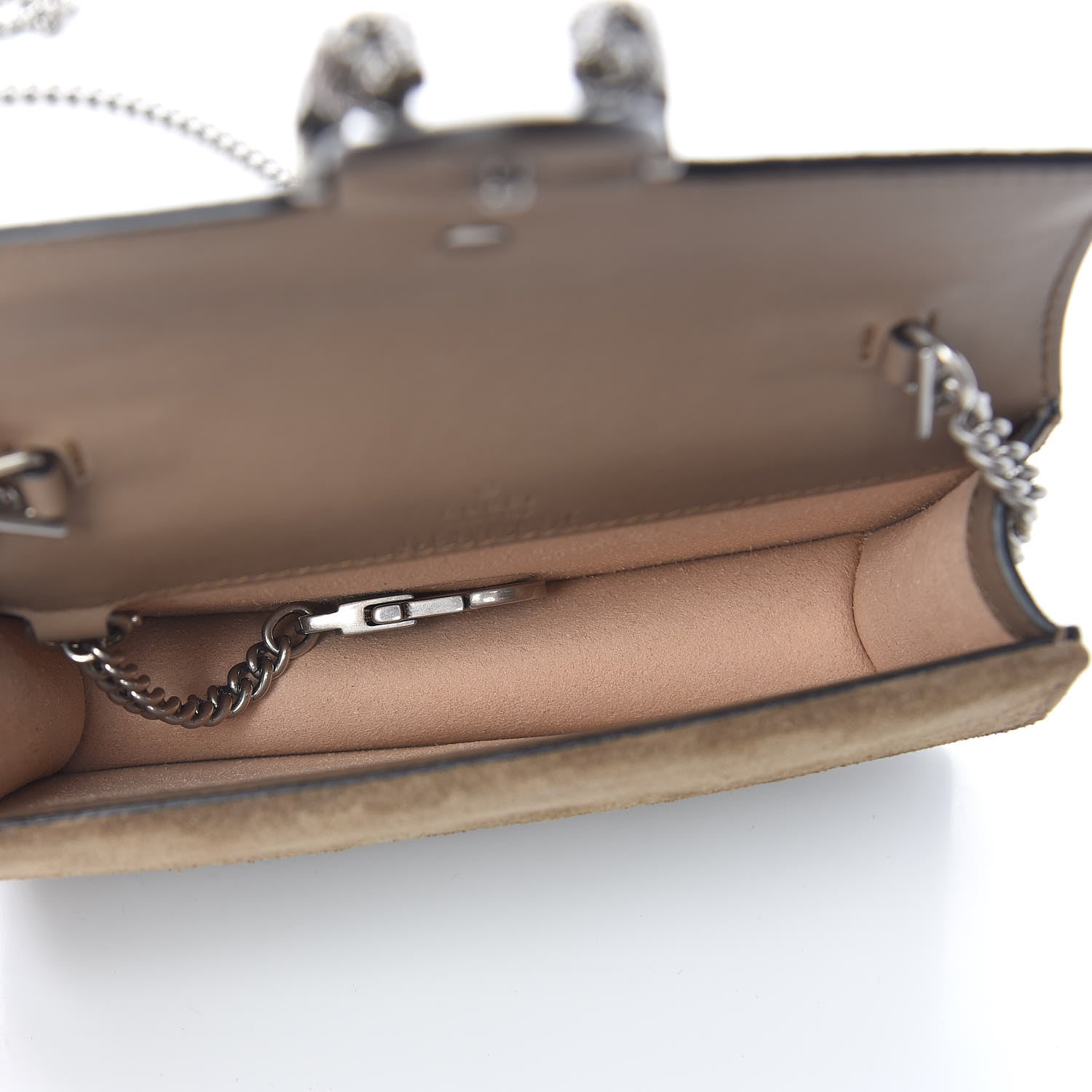 Gucci GG Supreme Monogram Super Mini Dionysus Shoulder Bag Taupe 5 of 10