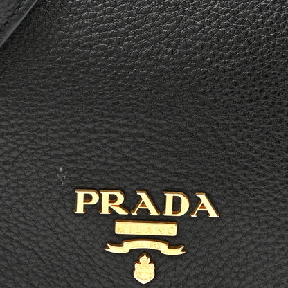 Prada Vitello Phenix Crossbody Bag Black 8 of 10