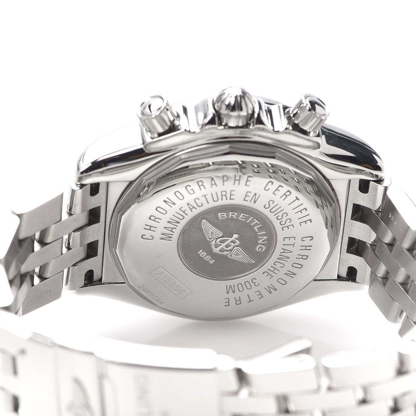 Stainless Steel 44mm Chronomat Evolution Automatic Watch Black A13356