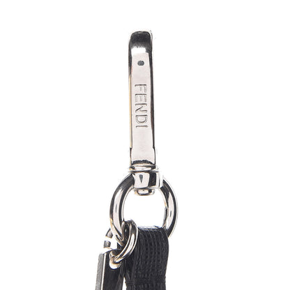 Fendi Vitello Elite Fox Fur Fusto Monster Bag Bug Charm Black Yellow 3 of 5