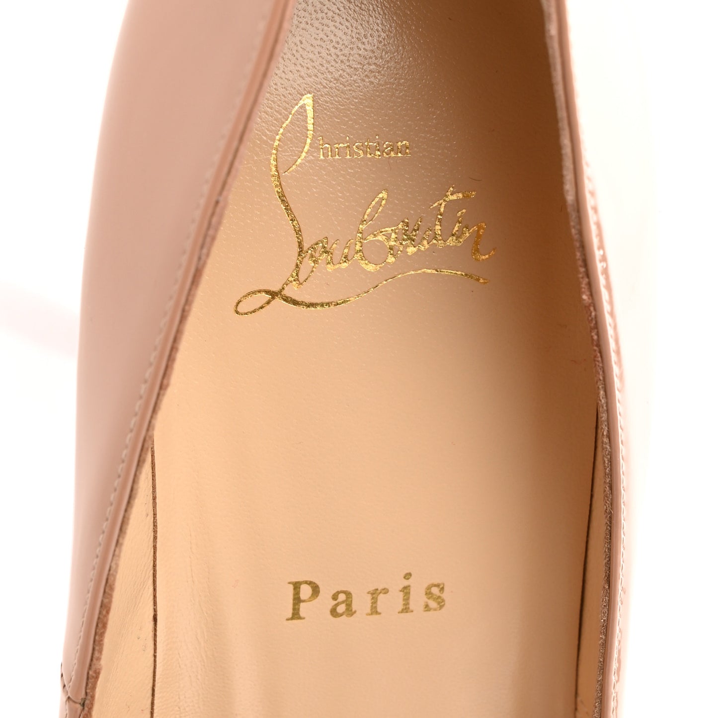 CHRISTIAN LOUBOUTIN Patent New Very Prive 120 Pumps 41 Nude