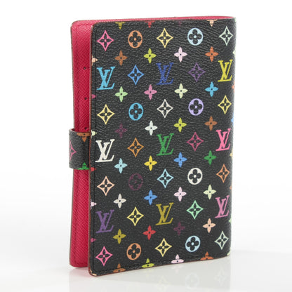 Louis Vuitton Monogram Multicolor Small Ring Agenda Cover Black Grenade 3 of 7