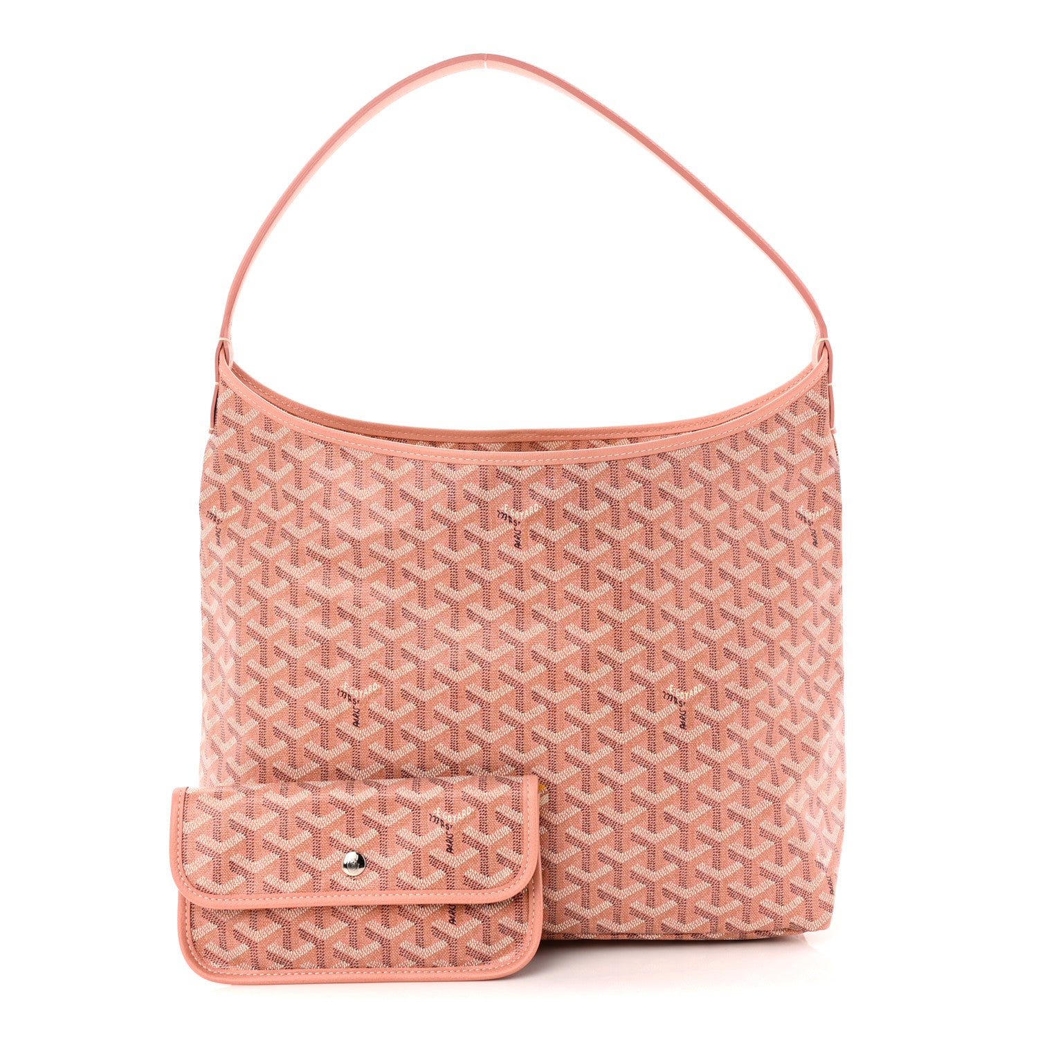 Goyard Iridescent Goyardine Boheme Hobo Pearly Coral 3 of 11