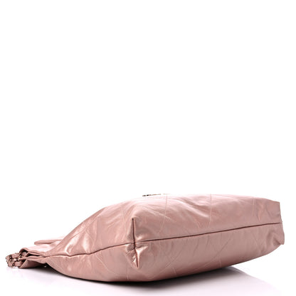 Chanel Metallic Calfskin Quilted Chanel 22 Pink 5 of 11