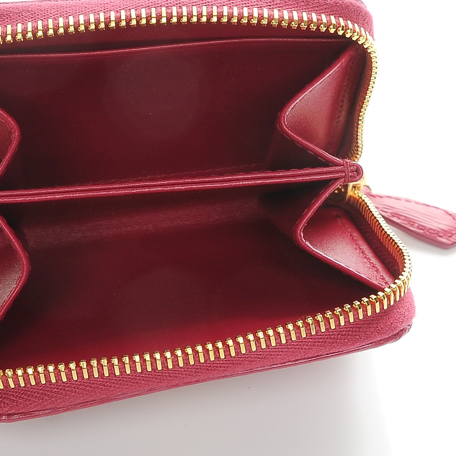 Prada Vitello Move Metal Coin Purse Ibisco 5 of 8