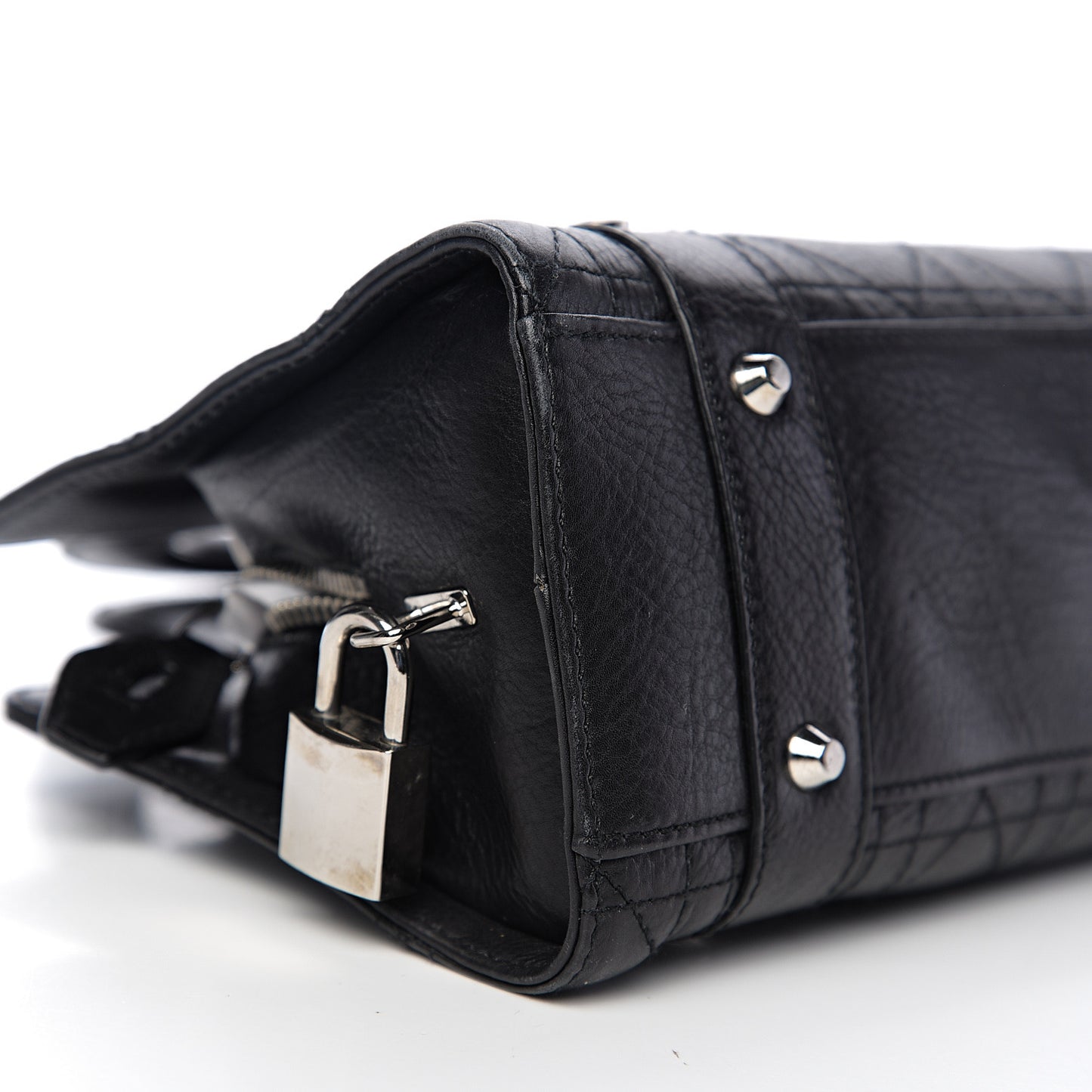 Calfskin Cannage Stitched Small Lady East West Lady Dior Black