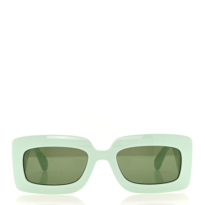 Gucci Acetate Rectangular Sunglasses GG0811S Green 2 of 7