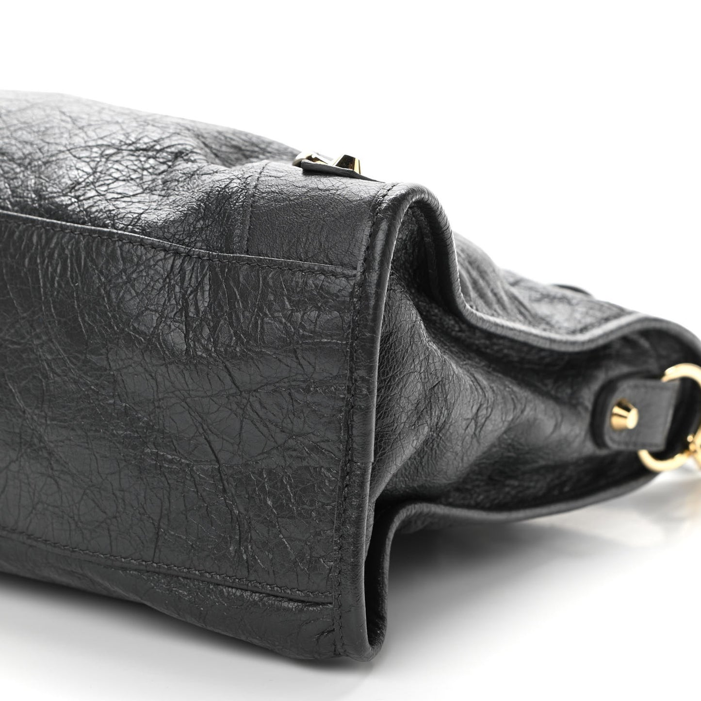 Agneau Classic Gold Hardware City Gris Fossile Anthracite