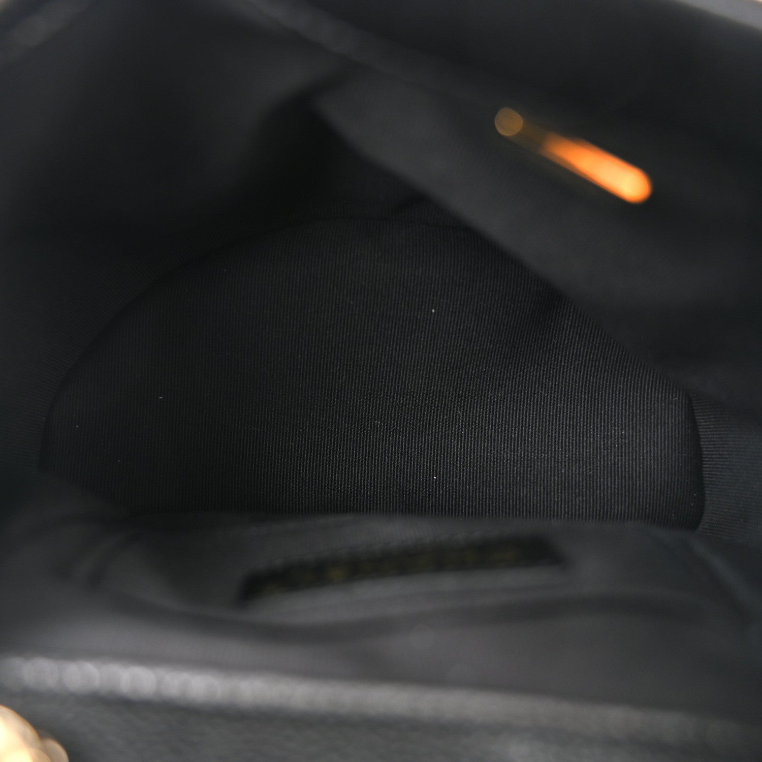 Chanel Shiny Caviar Quilted Small Duma Pockets Drawstring Backpack Black 5 of 11